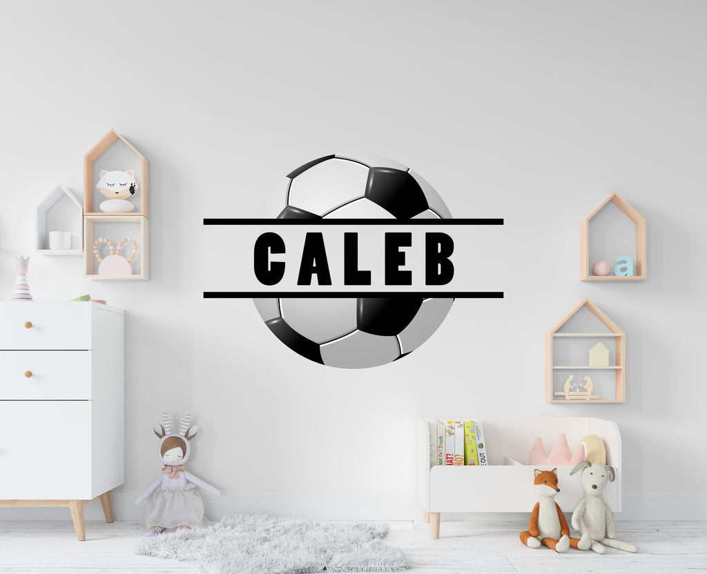 Soccer wall decor, Football Wall Decal Sport Vinyl, Football stickers, Boys Passion, Goal Wall Art, Wall Stickers, Kids Room, Decor
