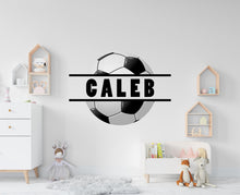 Load image into Gallery viewer, Soccer wall decor, Football Wall Decal Sport Vinyl, Football stickers, Boys Passion, Goal Wall Art, Wall Stickers, Kids Room, Decor