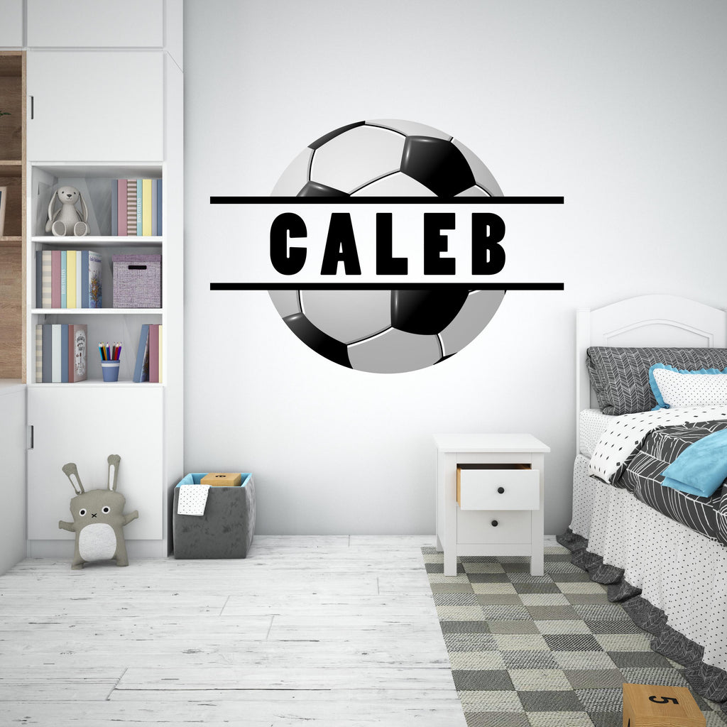 Soccer wall decor, Football Wall Decal Sport Vinyl, Football stickers, Boys Passion, Goal Wall Art, Wall Stickers, Kids Room, Decor