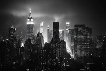 Load image into Gallery viewer, Black And White New York City Skyline Wallpaper Mural – Modern Office Wall Decor, NYC Empire State Building Wall Art, 3D Wallpaper For Home