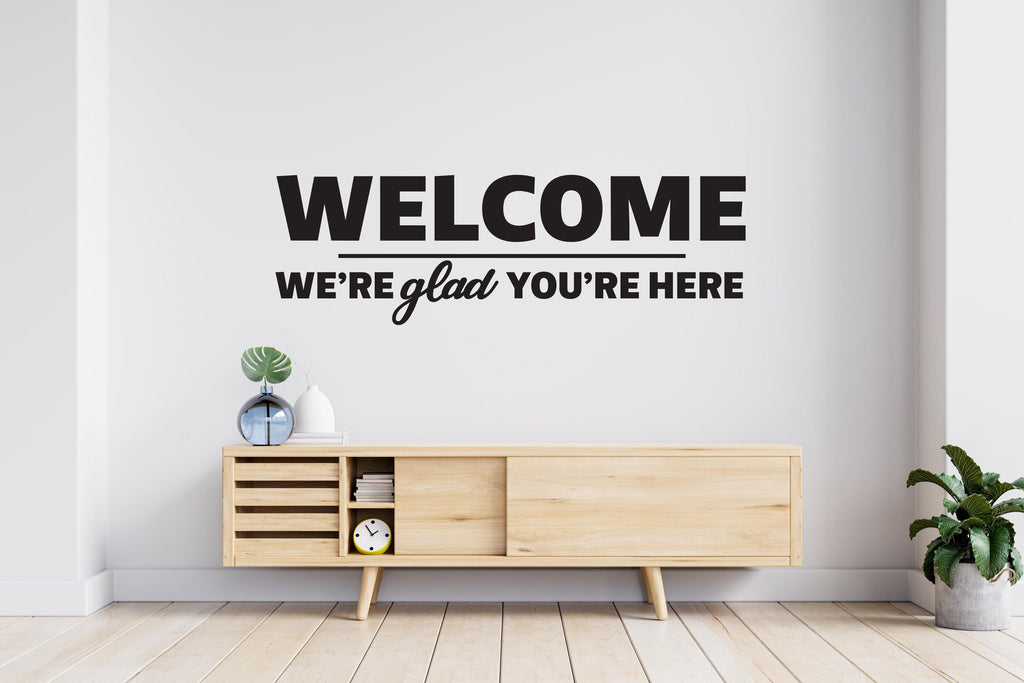Welcome Wall Decal: Inspirational Home Decor Vinyl Art