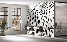Load image into Gallery viewer, 3D Optical Illusion Dots Wallpaper – Modern Black &amp; White Wall Mural – Bold Geometric Statement Wall Art for Living Room, Bedroom