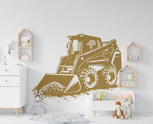 Load image into Gallery viewer, Skid Steer wall decal Construction Skid Steer Truck Wall Decal Kids Decal Nursery wall Vinyl Sticker Decor 879RS
