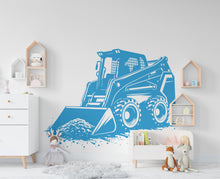 Load image into Gallery viewer, Skid Steer wall decal Construction Skid Steer Truck Wall Decal Kids Decal Nursery wall Vinyl Sticker Decor 879RS