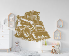 Load image into Gallery viewer, Skid Steer wall decal Construction Skid Steer Truck Wall Decal Kids Decal Nursery wall Vinyl Sticker Decor 880RS