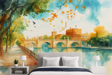 Load image into Gallery viewer, Venice Canal 3D Wallpaper Mural • Italian Cityscape Wall Art • Stylish Wall Decor For Living Room Bedroom Office • Modern Bold Room Design
