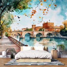 Load image into Gallery viewer, Venice Canal 3D Wallpaper Mural • Italian Cityscape Wall Art • Stylish Wall Decor For Living Room Bedroom Office • Modern Bold Room Design