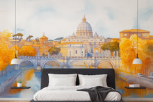 Load image into Gallery viewer, Venice Wall Mural 3D Wallpaper – Italian Cityscape Wall Decor With Gondolas And Bridge | Modern Bold Room Look | Stylish Travel Gift