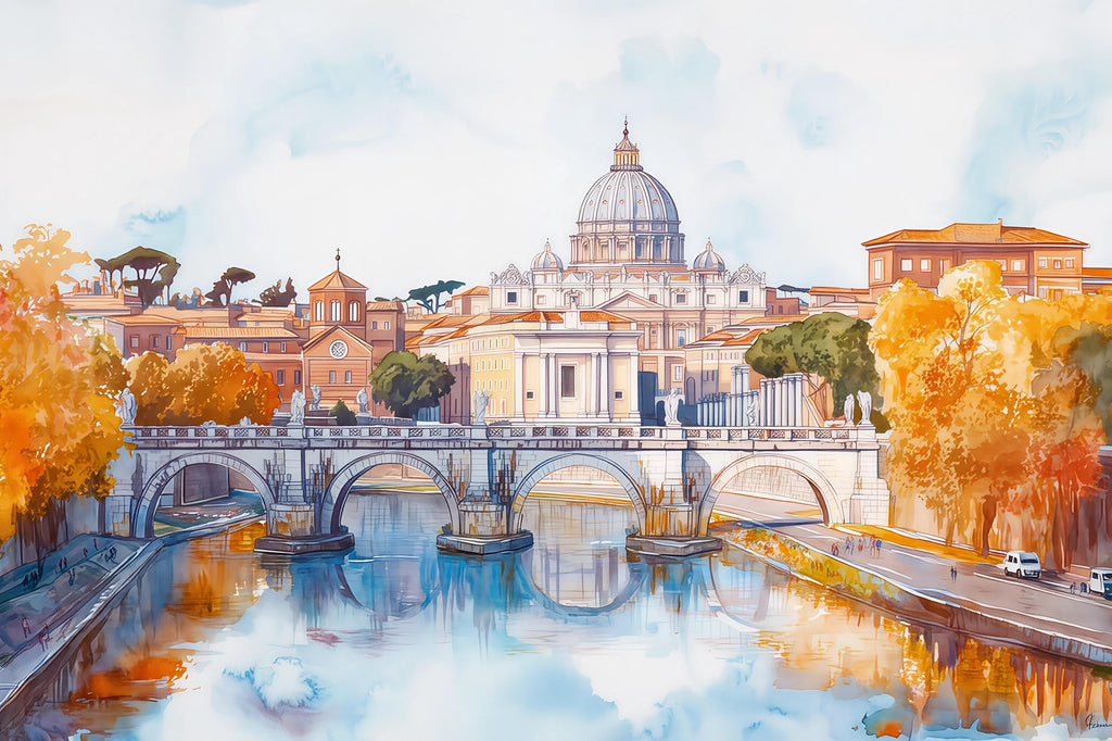Venice Wall Mural 3D Wallpaper – Italian Cityscape Wall Decor With Gondolas And Bridge | Modern Bold Room Look | Stylish Travel Gift