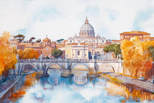 Load image into Gallery viewer, Venice Wall Mural 3D Wallpaper – Italian Cityscape Wall Decor With Gondolas And Bridge | Modern Bold Room Look | Stylish Travel Gift