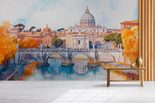 Load image into Gallery viewer, Venice Wall Mural 3D Wallpaper – Italian Cityscape Wall Decor With Gondolas And Bridge | Modern Bold Room Look | Stylish Travel Gift