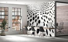 Load image into Gallery viewer, 3D Geometric Wall Mural – Black and White Optical Illusion Wallpaper, Modern Accent Wall for Office or Home Vn849