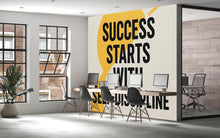 Load image into Gallery viewer, Success Starts with Self-Discipline Wall Mural – Motivational Office Quote Decor Vn889