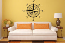 Load image into Gallery viewer, Compass Navigation Design Interior Wall Graphic Decal Sticker Vinyl Mural Leaving Bedroom Room Home Decor FREE SHIPPING L194