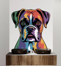 Load image into Gallery viewer, Boxer Dog wall decal Dog decor Dog kids Dog wall art Decal Dog Lover Animals Dog Wall Bathroom Wall Decals Stickers Vinyl 129DE