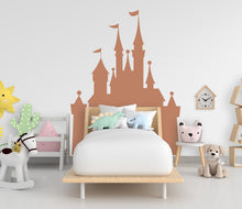 Load image into Gallery viewer, Big Castle Wall Decal Home Headboard, Boho Wall Decal, Bed Headboard Sticker, Headboard Wall Decal, Arch Wall Decal, Nursery 857RS