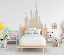 Load image into Gallery viewer, Big Castle Wall Decal Home Headboard, Boho Wall Decal, Bed Headboard Sticker, Headboard Wall Decal, Arch Wall Decal, Nursery 857RS