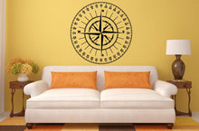 Load image into Gallery viewer, Compass Navigation Design Interior Wall Graphic Decal Sticker Vinyl Mural Leaving Bedroom Room Home Decor FREE SHIPPING L195