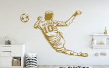 Load image into Gallery viewer, Soccer Wall Decal, Soccer Wall sticker, Soccer wall art Kids room Decal Nursery wall decal 136DE