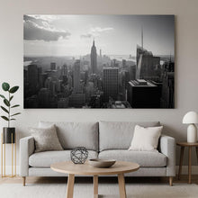 Load image into Gallery viewer, Black And White New York City Skyline Wallpaper – Modern Office Wall Mural, 3D Cityscape Wall Decor, Empire State Building Urban City Wall