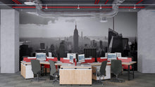 Load image into Gallery viewer, Black And White New York City Skyline Wallpaper – Modern Office Wall Mural, 3D Cityscape Wall Decor, Empire State Building Urban City Wall