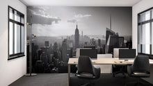 Load image into Gallery viewer, Black And White New York City Skyline Wallpaper – Modern Office Wall Mural, 3D Cityscape Wall Decor, Empire State Building Urban City Wall