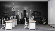Load image into Gallery viewer, Black And White New York City Skyline Wallpaper Mural – Modern Office Wall Decor, NYC Empire State Building Wall Art, 3D Wallpaper For Home