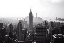 Load image into Gallery viewer, Empire State Building New York Skyline Wallpaper Mural – Black And White Cityscape Wall Art For Office Decor, Modern Bedroom Accent Wall