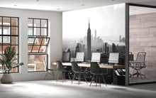 Load image into Gallery viewer, Empire State Building New York Skyline Wallpaper Mural – Black And White Cityscape Wall Art For Office Decor, Modern Bedroom Accent Wall