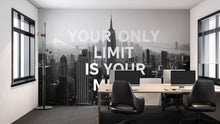 Load image into Gallery viewer, Your Only Limit Is Your Mind Motivational Office Wallpaper | Modern 3D Wall Mural For Workspace Decor | Inspirational Peel &amp; Stick Wall Art