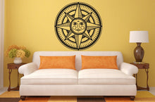 Load image into Gallery viewer, Compass Navigation Design Interior Wall Graphic Decal Sticker Vinyl Mural Leaving Bedroom Room Home Decor FREE SHIPPING L199