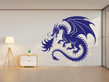 Load image into Gallery viewer, Dragon Wall Decal: Flame Vinyl Art - Fantasy Nursery Decor