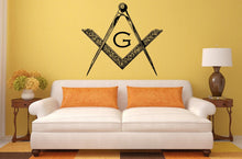 Load image into Gallery viewer, Freemason The Revival Of An Ancient Science Faith Hope Charity Interior Wall Decal Sticker Vinyl Mural Bedroom Room Decor FREE SHIPPING L207