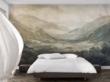 Load image into Gallery viewer, Stylish 3D Mountain Landscape Wallpaper Mural | Modern Scenic Wall Art for Bedroom Living Room | Bold Wall Decor Nature Inspired Gift