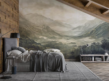 Load image into Gallery viewer, Stylish 3D Mountain Landscape Wallpaper Mural | Modern Scenic Wall Art for Bedroom Living Room | Bold Wall Decor Nature Inspired Gift