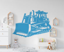 Load image into Gallery viewer, Bulldozer wall decal Construction Bulldozer Truck Wall Decal Kids Decal Custom Name Name Nursery wall Vinyl Sticker Decor 881RS