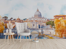 Load image into Gallery viewer, Venice Wall Mural 3D Wallpaper – Italian Cityscape Wall Decor With Gondolas And Bridge | Modern Bold Room Look | Stylish Travel Gift