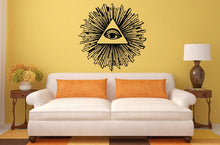 Load image into Gallery viewer, The All Seeing Eye Freemason Free Mason Ornament Logo G Symbol Interior Wall Decal Sticker Vinyl Mural Bedroom Room Decor FREE SHIPPING L211