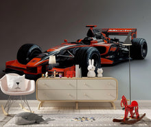 Load image into Gallery viewer, Formula 1 Wall Mural – McLaren Racing Car Wallpaper for Boys Bedroom &amp; Gamer Room Vn878