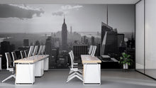 Load image into Gallery viewer, NYC Skyline Wall Mural – Black White Empire State Wallpaper, Office Modern Decor Vn884