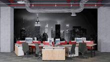 Load image into Gallery viewer, NYC Skyline Wall Mural – Black White Empire State Wallpaper, Modern City Decor Vn887