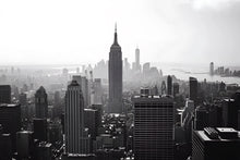 Load image into Gallery viewer, New York Skyline Wall Mural – Black and White Cityscape Office Wallpaper Vn890