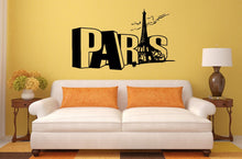 Load image into Gallery viewer, Paris Love Eiffel Tower Statue Heats Interior Wall Decal Sticker Vinyl Mural Bedroom Leaving Room Home Decor FREE SHIPPING L218