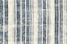 Load image into Gallery viewer, Modern Navy Textured Stripe Wallpaper Mural | Blue &amp; Beige Linen Inspired Wall Decor | Stylish Bold Statement Wall Art for Living Room