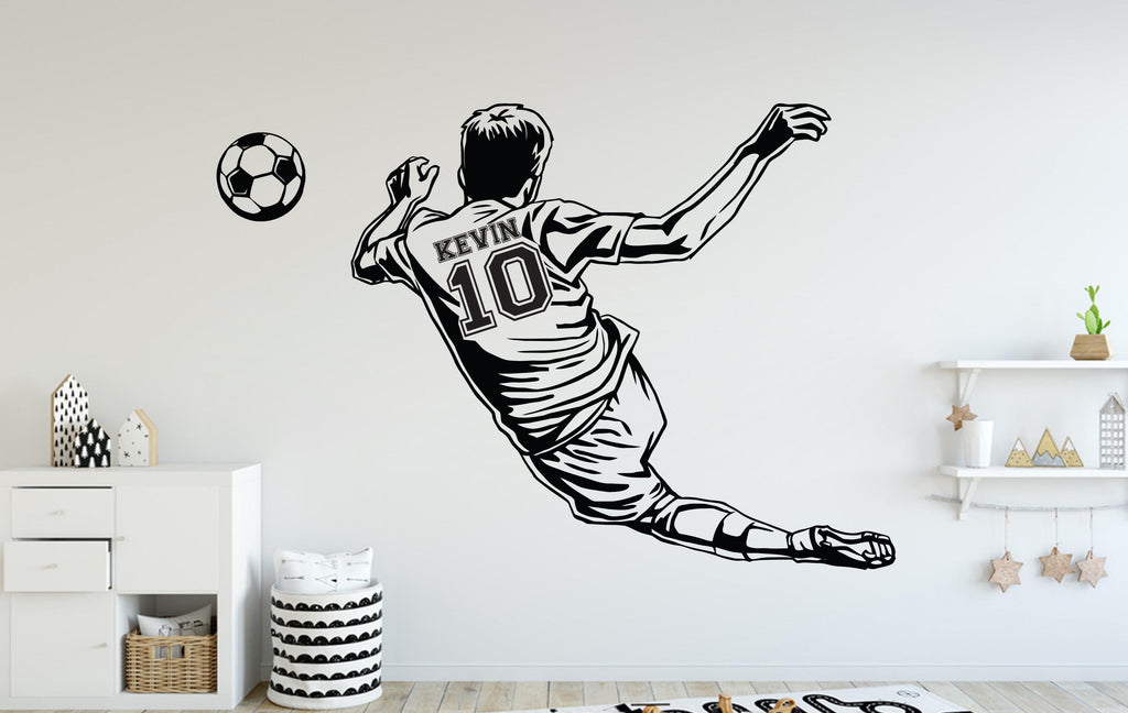 Soccer Wall Decal, Soccer Wall sticker, Soccer wall art Kids room Decal Nursery wall decal 136DE