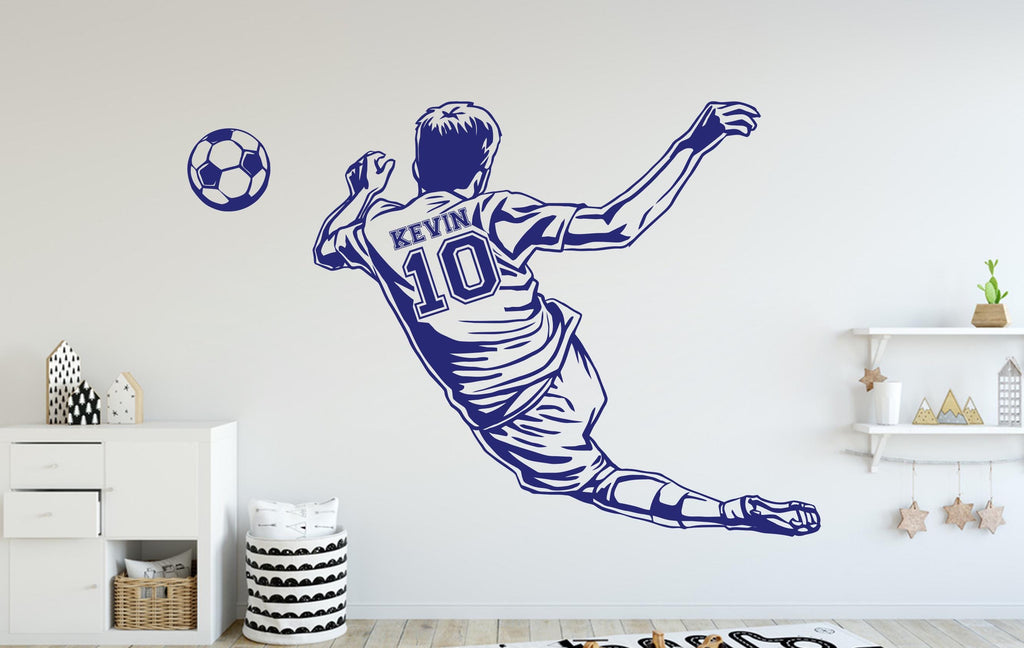 Soccer Wall Decal, Soccer Wall sticker, Soccer wall art Kids room Decal Nursery wall decal 136DE