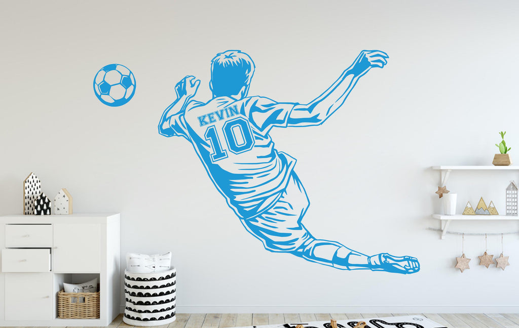 Soccer Wall Decal, Soccer Wall sticker, Soccer wall art Kids room Decal Nursery wall decal 136DE