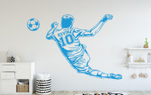 Load image into Gallery viewer, Soccer Wall Decal, Soccer Wall sticker, Soccer wall art Kids room Decal Nursery wall decal 136DE