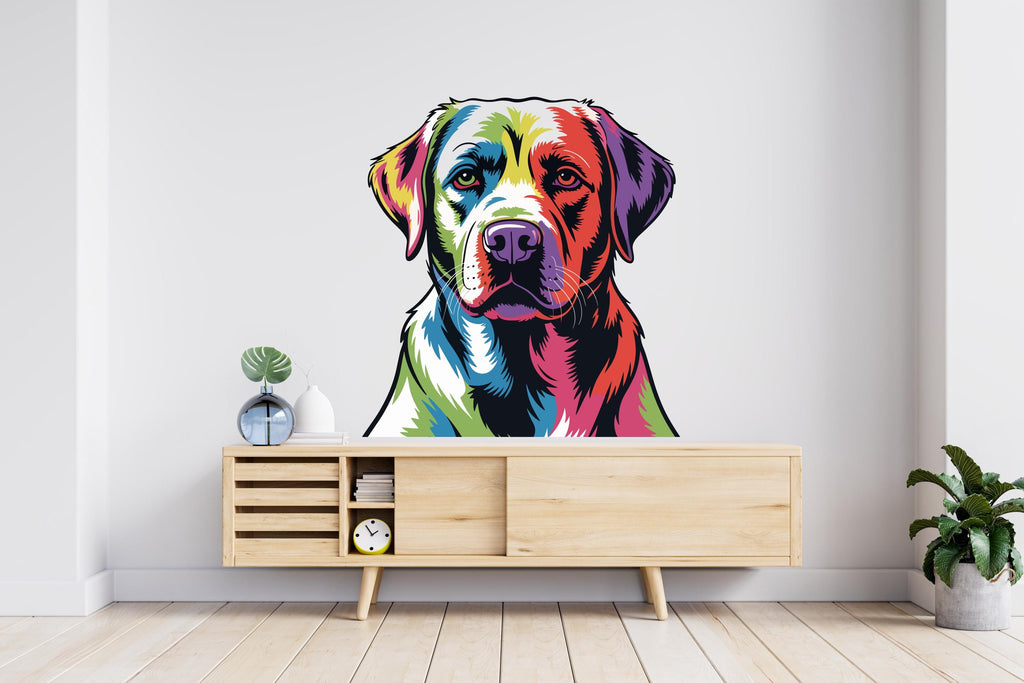 Labrador Dog wall decal Dog decor Dog wall art Decal Dog Lover Animals Labrador decal Dog Bathroom Wall Decals Stickers Vinyl 913RS