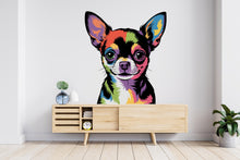 Load image into Gallery viewer, Chihuahua Dog wall decal Dog decor Dog wall art Decal Dog Lover Animals Chihuahua decal Dog Bathroom Wall Decals Stickers Vinyl 915RS